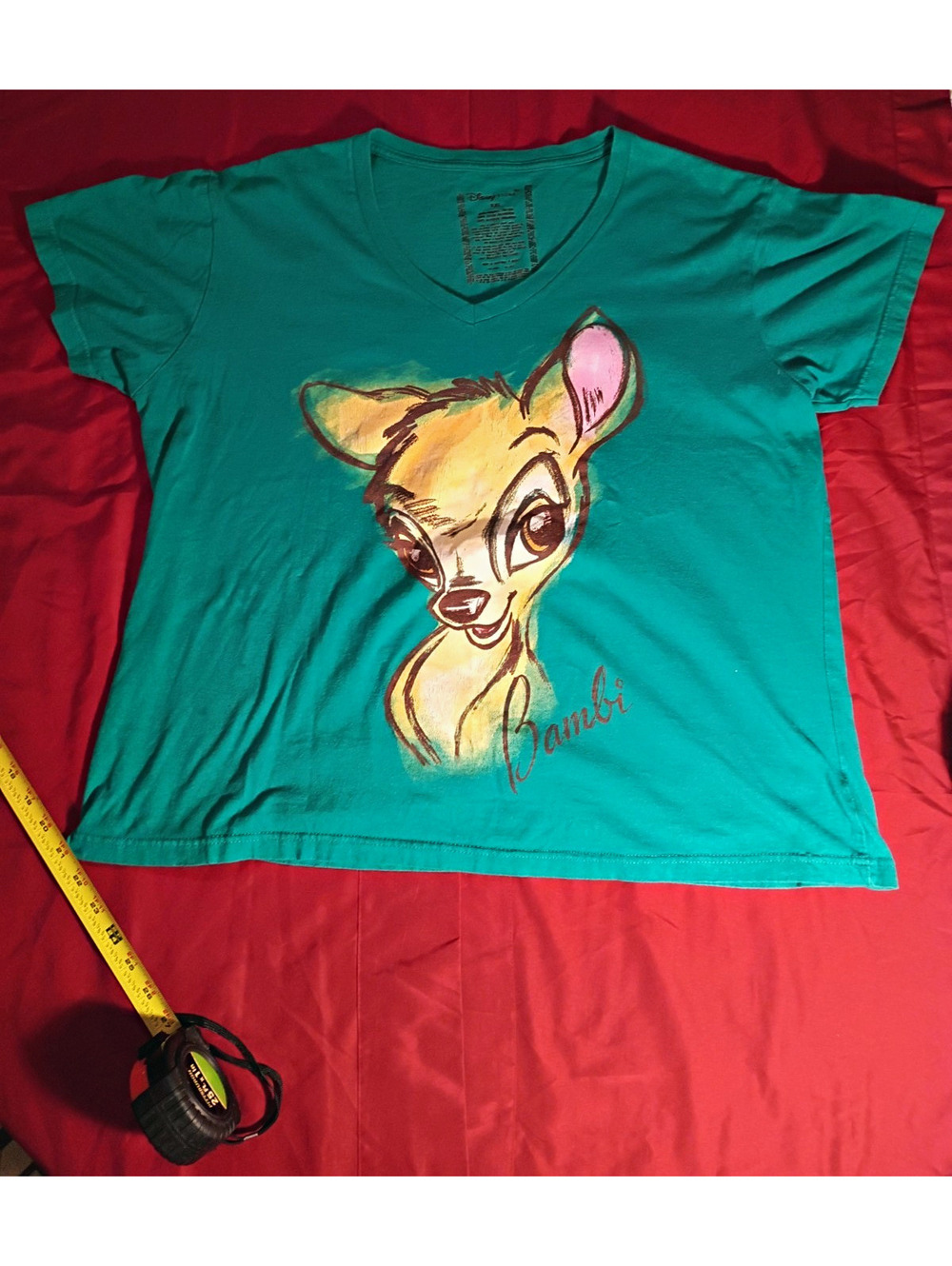 Disney Store Bambi Organic Cotton V-Neck T-Shirt XXL